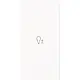 Busch-Jaeger 6234-21-44M bedieningswip links symbool dimmer tbv bedieningselement flex 2-voudig Art Linear studiowit mat
