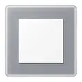 JUNG A Viva kristalgrijs mat glas
