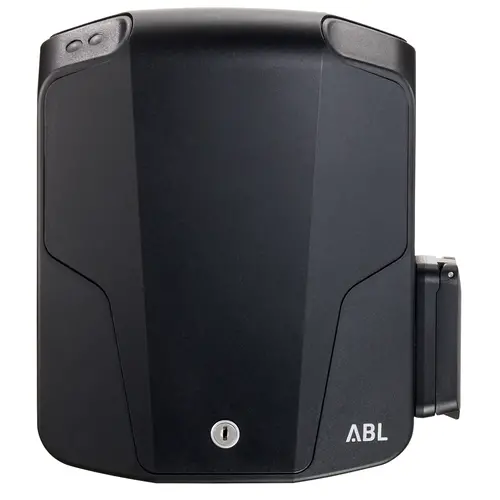 ABL eMobility 1W1121 eMH1 wallbox 11kW 16A 3-fase laadpaal met geintegreerde aardlekschakelaar en type 2 laadstopcontact IP54 zwart