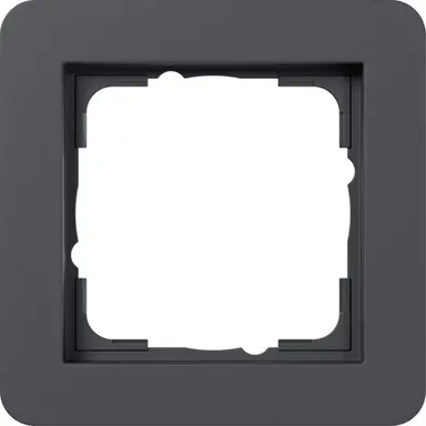 Gira 0211152 afdekraam 1-voudig E1 antraciet mat