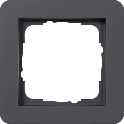 Gira 0211152 afdekraam 1-voudig E1 antraciet mat