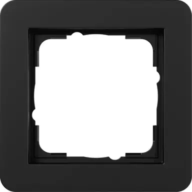 Gira 0211153 afdekraam 1-voudig E1 zwart mat