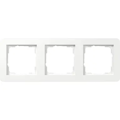 Gira 0213150 afdekraam 3-voudig E1 wit glans