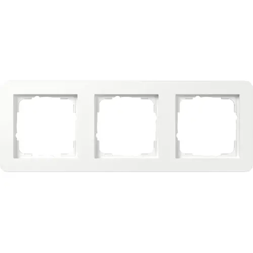 Gira 0213150 afdekraam 3-voudig E1 wit glans