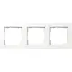 Gira 0213151 afdekraam 3-voudig E1 wit mat