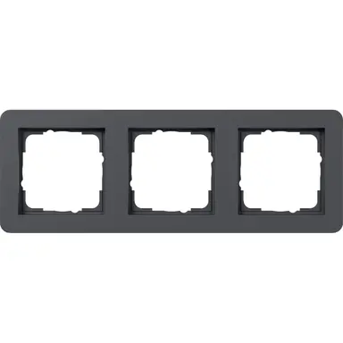 Gira 0213152 afdekraam 3-voudig E1 antraciet mat