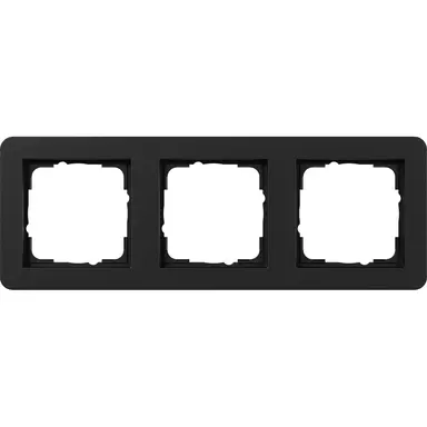 Gira 0213153 afdekraam 3-voudig E1 zwart mat