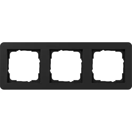 Gira 0213153 afdekraam 3-voudig E1 zwart mat