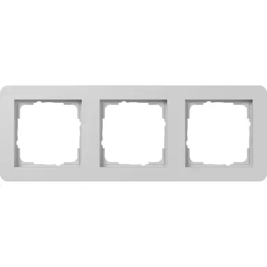 Gira 0213154 afdekraam 3-voudig E1 grijs mat