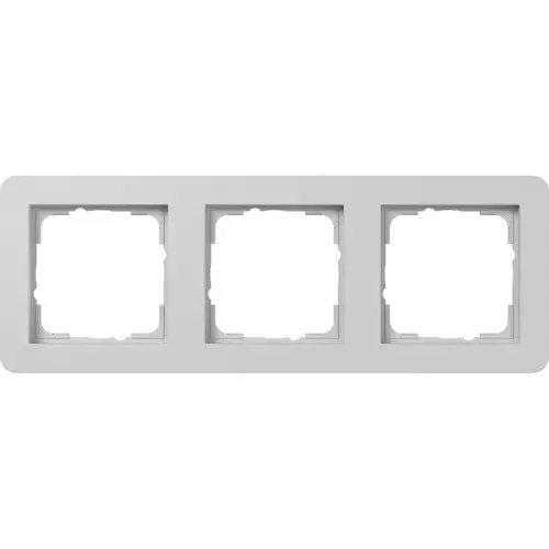 Gira 0213154 afdekraam 3-voudig E1 grijs mat