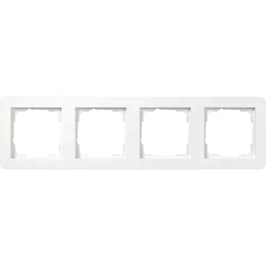 Gira 0214150 afdekraam 4-voudig E1 wit glans