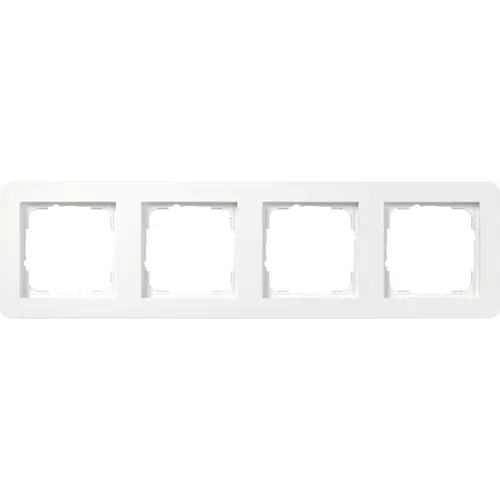 Gira 0214150 afdekraam 4-voudig E1 wit glans