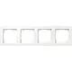 Gira 0214150 afdekraam 4-voudig E1 wit glans