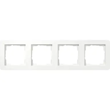 Gira 0214151 afdekraam 4-voudig E1 wit mat