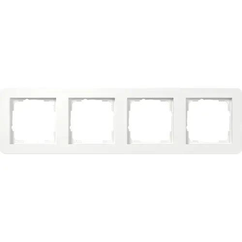 Gira 0214151 afdekraam 4-voudig E1 wit mat