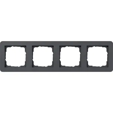 Gira 0214152 afdekraam 4-voudig E1 antraciet mat