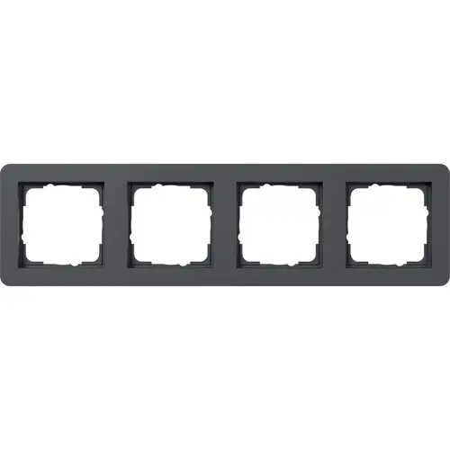 Gira 0214152 afdekraam 4-voudig E1 antraciet mat