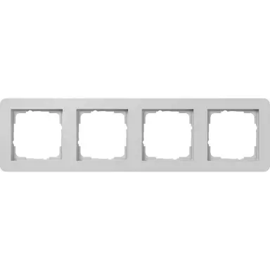 Gira 0214154 afdekraam 4-voudig E1 grijs mat