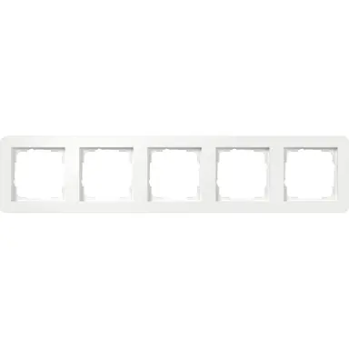 Gira 0215150 afdekraam 5-voudig E1 wit glans