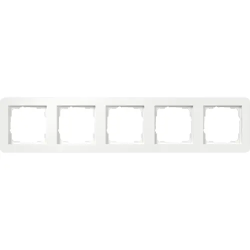 Gira 0215150 afdekraam 5-voudig E1 wit glans