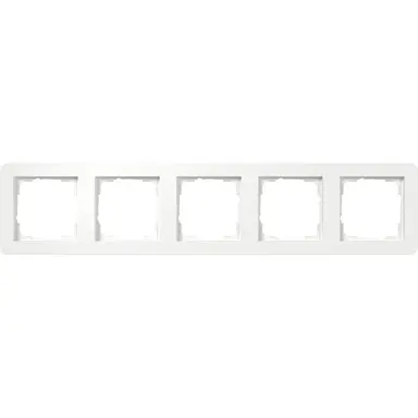 Gira 0215151 afdekraam 5-voudig E1 wit mat