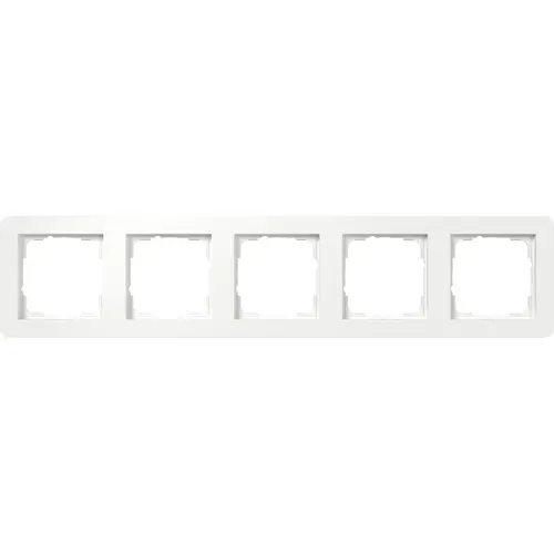 Gira 0215151 afdekraam 5-voudig E1 wit mat
