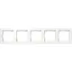 Gira 0215151 afdekraam 5-voudig E1 wit mat