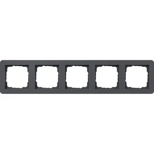 Gira 0215152 afdekraam 5-voudig E1 antraciet mat