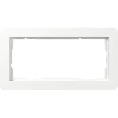 Gira 1002150 afdekraam 2-voudig zonder middenstijl E1 wit glans