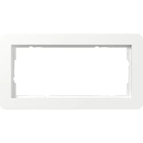 Gira 1002150 afdekraam 2-voudig zonder middenstijl E1 wit glans