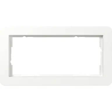 Gira 1002151 afdekraam 2-voudig zonder middenstijl E1 wit mat