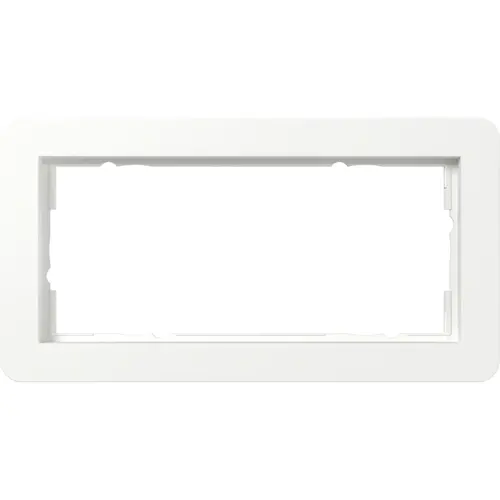 Gira 1002151 afdekraam 2-voudig zonder middenstijl E1 wit mat