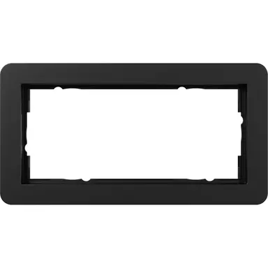 Gira 1002153 afdekraam 2-voudig zonder middenstijl E1 zwart mat