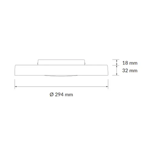 Plejd CCL-01-B plafondlamp LED met ingebouwde dimfunctie IP44 zwart