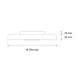Plejd CCL-01-S-W plafondlamp LED met ingebouwde dimfunctie en bewegingssensor IP44 wit