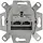Rutenbeck 136104070 universele RJ45 data wandcontactdoos modular jack tweevoudig inbouw CAT6A