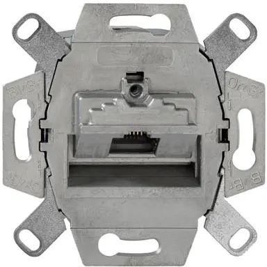 Rutenbeck 136104030 universele RJ45 data wandcontactdoos modular jack 1-voudig inbouw CAT6A