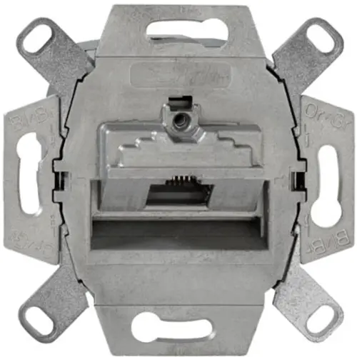 Rutenbeck 136104030 universele RJ45 data wandcontactdoos modular jack 1-voudig inbouw CAT6A