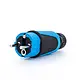 Power PWS162KB contactstop met stekker CEE 7/4 16A IP54 blauw