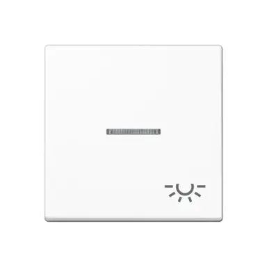 JUNG A 590 BFKO5 L WW schakelwip met lichtsymbool en controlevenster A-range alpine wit