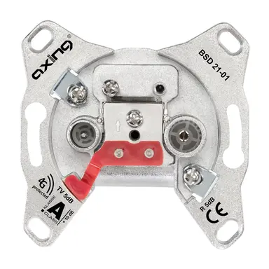 JUNG BSD 21-01 inbouw antennecontactdoos CATV / SAT einddoos 5,0 dB