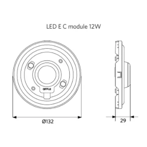 Opple 140066573 LED-module 12W 1300lm 2700K 132mm