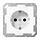 JUNG A 1521 N WW wandcontactdoos randaarde met schroefklemmen A-range alpine wit