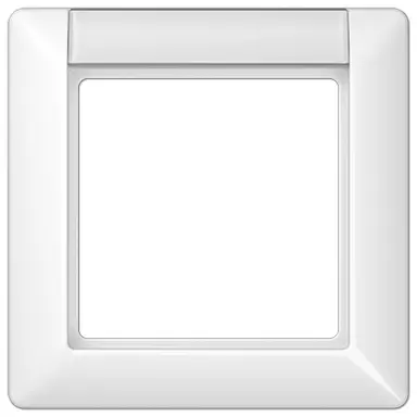 JUNG AS 581 NA WW afdekraam 1-voudig met tekstvenster AS500 alpine wit