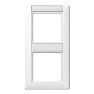 JUNG AS 582 NA WW afdekraam 2-voudig verticaal met tekstvenster AS500 alpine wit