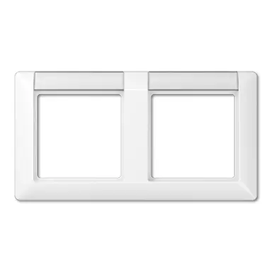 JUNG AS 5820 NA WW afdekraam 2-voudig horizontaal met tekstvenster AS500 alpine wit