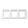JUNG AS 5830 NA WW afdekraam 3-voudig horizontaal met tekstvenster AS500 alpine wit
