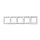 JUNG AS 5850 NA WW afdekraam 5-voudig horizontaal met tekstvenster AS500 alpine wit