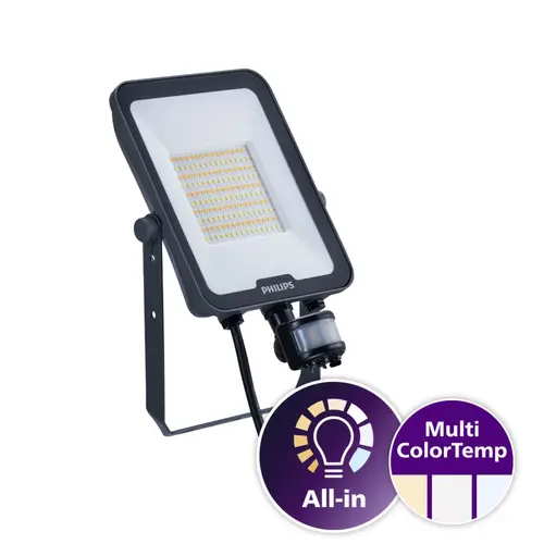 Philips 8720169736184 schijnwerper met licht en bewegingssensor LED 3000-6500K 50W IP65