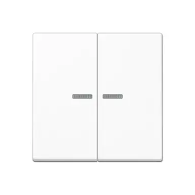 JUNG A 595 KO5 WW schakelwip 2-voudig met controlevenster A-range alpine wit